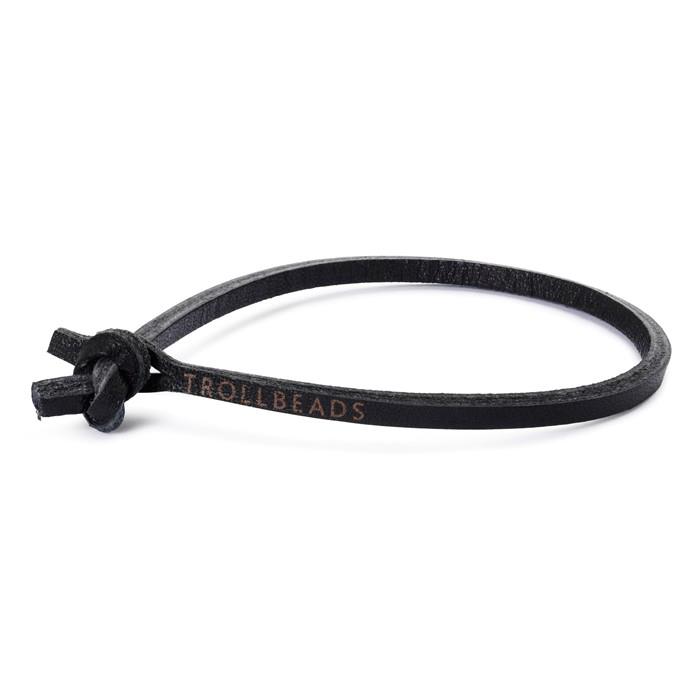 BRACCIALE DONNA TROLLBEADS l5201 BRACCIALE PELLE NERO - TROLLBEADS