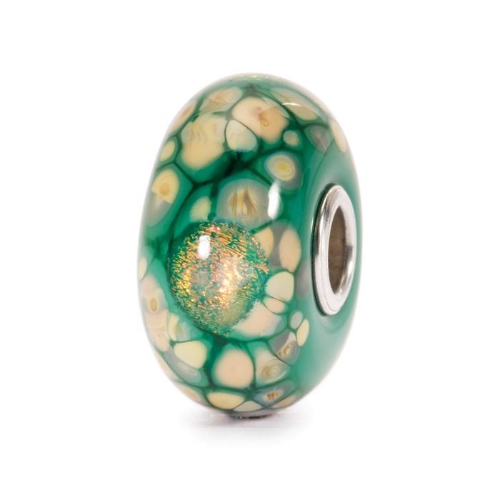 INSERTO DONNA TROLLBEADS 62021 MOSAICO DI FIORI VERDI - TROLLBEADS