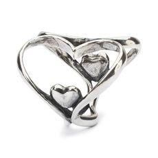 INSERTO DONNA TROLLBEADS tagpe-00071 PENDENTE CUORE A CUORE - TROLLBEADS