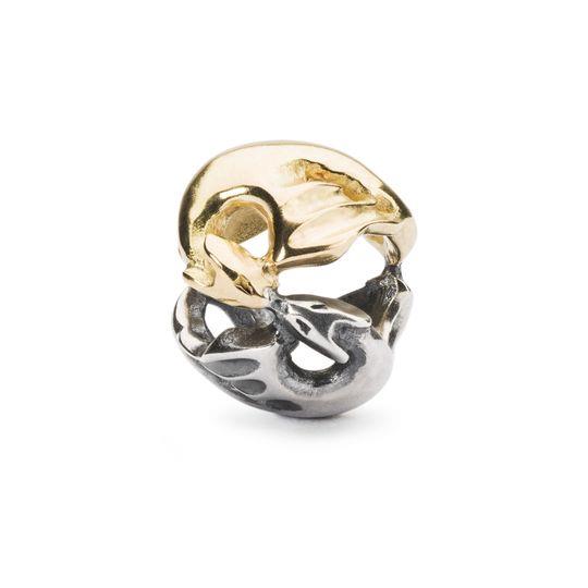 INSERTO DONNA TROLLBEADS tagbe-00232 DRAGONI DANZANTI CON ORO - TROLLBEADS