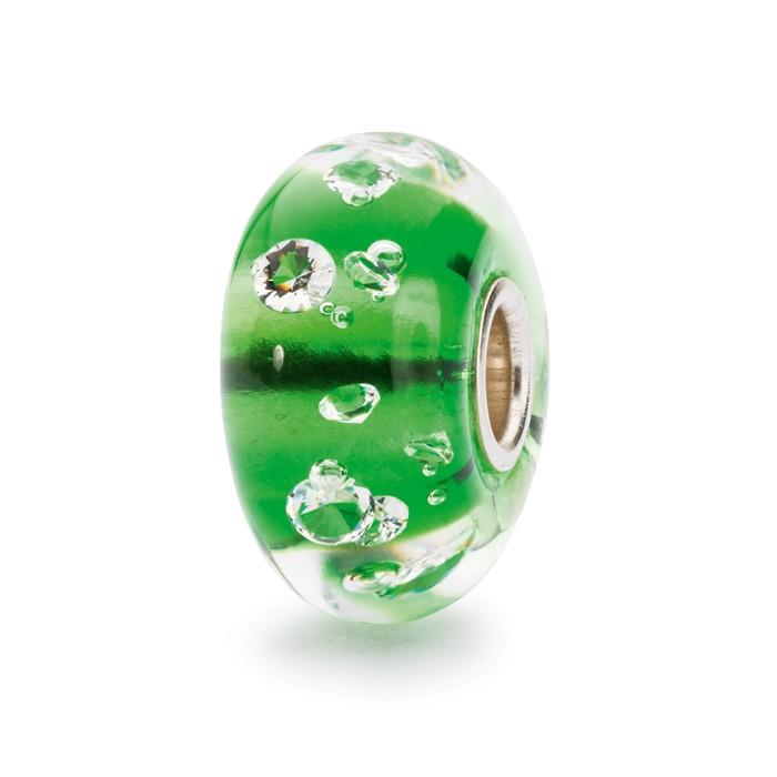 INSERTO DONNA TROLLBEADS tglbe-00075 BEADS DIAMANTE VERDE - TROLLBEADS