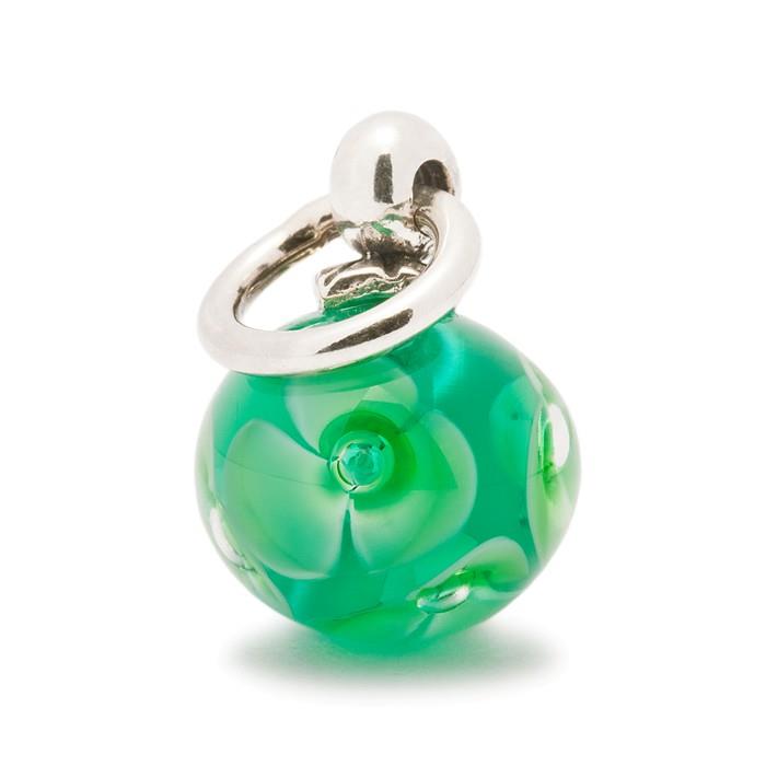INSERTO DONNA TROLLBEADS 61728 PENDENTE CON FIORE VERDE - TROLLBEADS