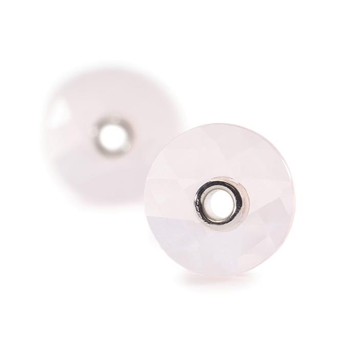 ORECCHINI DONNA TROLLBEADS 86102 QUARZO ROSA - TROLLBEADS
