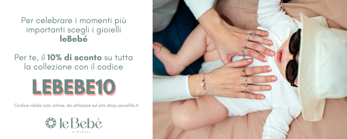 Sconto del 10% sulla collezione leBebé  con il codice LEBEBE10